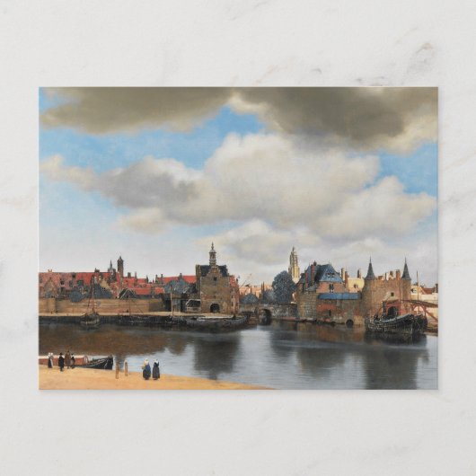 Jan Vermeer - Uitzicht op Delft Briefkaart (Voorkant)