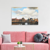 Jan Vermeer - Uitzicht op Delft Canvas Afdruk (Insitu (Woonkamer))