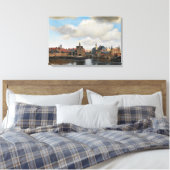 Jan Vermeer - Uitzicht op Delft Canvas Afdruk (Insitu (Slaapkamer))