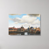 Jan Vermeer - Uitzicht op Delft Canvas Afdruk (Voorkant)