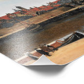 Jan Vermeer - Uitzicht op Delft Foto Afdruk (Hoek)