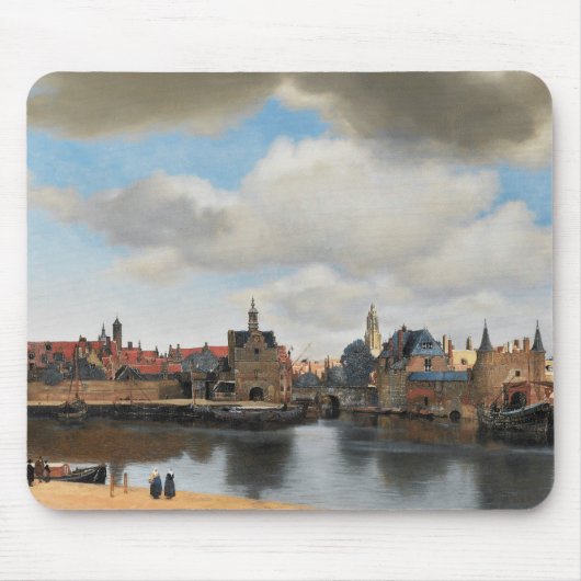 Jan Vermeer - Uitzicht op Delft Muismat (Voorkant)