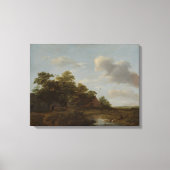 Jan Vermeer van Haarlem, Landschap met een Boerder Canvas Afdruk (Voorkant)
