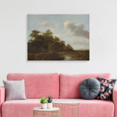 Jan Vermeer van Haarlem, Landschap met een Boerder Canvas Afdruk (Insitu (Woonkamer))