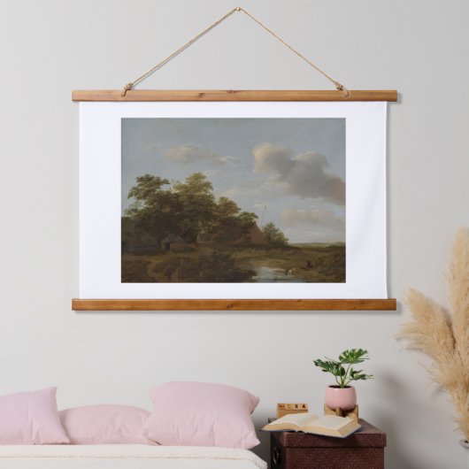 Jan Vermeer van Haarlem, Landschap met een Boerder Hangend Wandkleed (Slaapkamer)