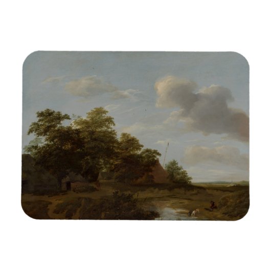 Jan Vermeer van Haarlem, Landschap met een Boerder Magneet (Horizontaal)