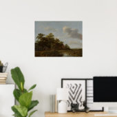 Jan Vermeer van Haarlem, Landschap met een Boerder Poster (Thuiskantoor)