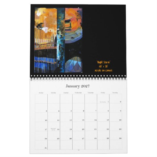 Jana Sanchez Art Agenda 2010 Kalender (Jan 2027)