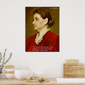 Jane Addams "Moraal sluit het zelf uit" Wijsheidsp Poster (Keuken)