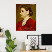 Jane Addams "Moraal sluit het zelf uit" Wijsheidsp Poster (Thuiskantoor)