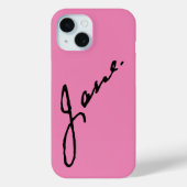 Jane als in Jane Austen, handtekening Case-Mate iPhone Case (Achterkant)