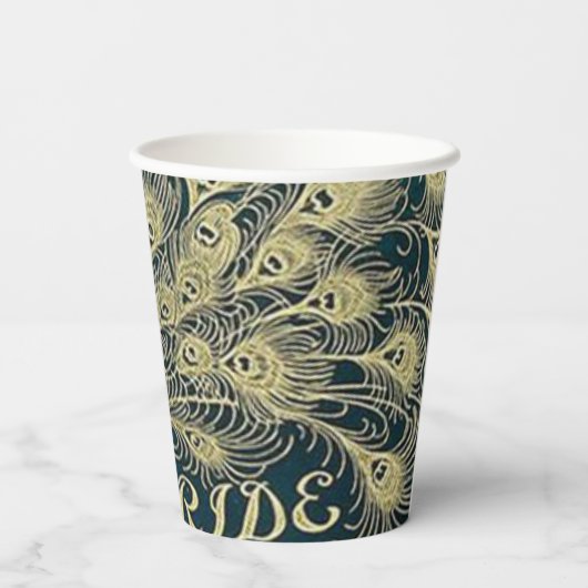 Jane Auste Papieren Bekers (Achterkant)