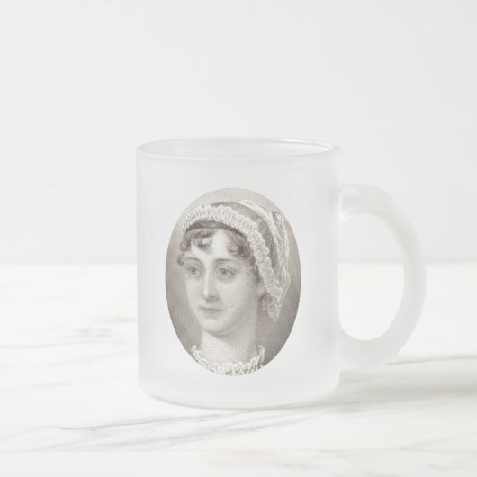 Jane Austen 250th Anniversary ... Famous tea quote Matglas Koffiemok (Rechts)