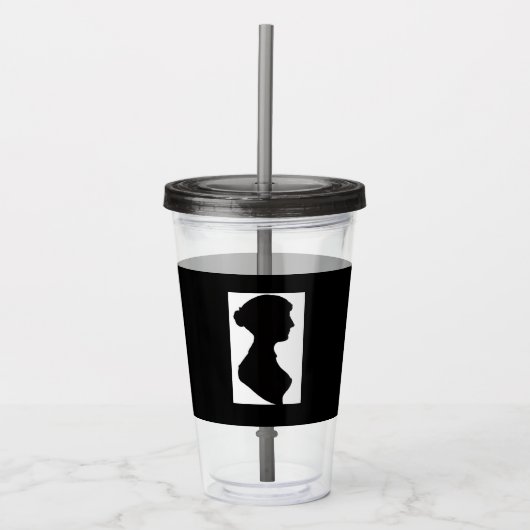 Jane Austen acryl tumbler Drinkbeker (Voorkant)