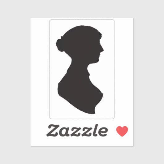 Jane Austen ailhouwrrw Sticker (Vel)
