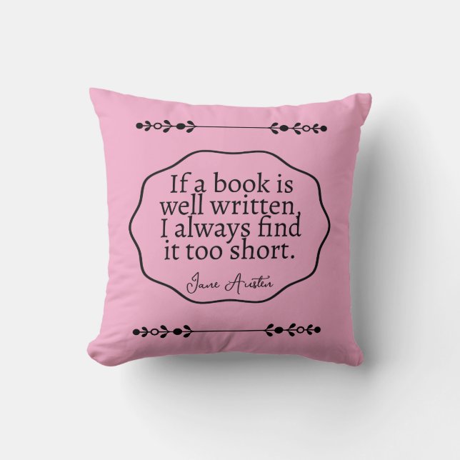 Jane Austen - als een boek goed geschreven is Kussen (Voorkant)