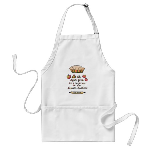 Jane Austen Apple Pie Happiness Quote Standaard Schort (Voorkant)