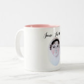 Jane Austen Aquarel portret Mok (Voorkant links)