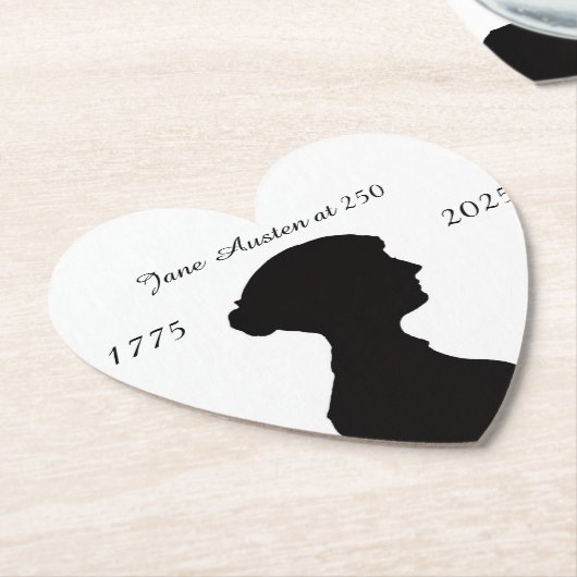 Jane Austen at 250 Kartonnen Onderzetters (Gekanteld)