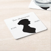 Jane Austen at 250 Kartonnen Onderzetters (Schuin)