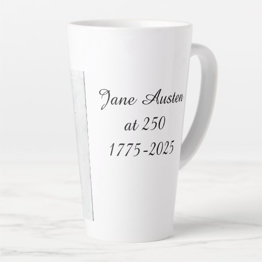 Jane Austen at 250 Latte Mok (Rechterhoek)