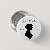 Jane Austen at 250 Ronde Button 3,2 Cm (Voorkant /achterkant)