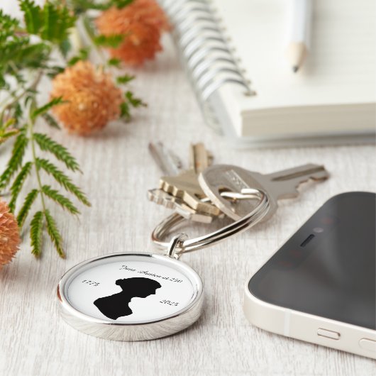 Jane Austen at 250 Sleutelhanger (Zijkant)