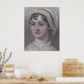 Jane Austen - Auteur Poster (Keuken)