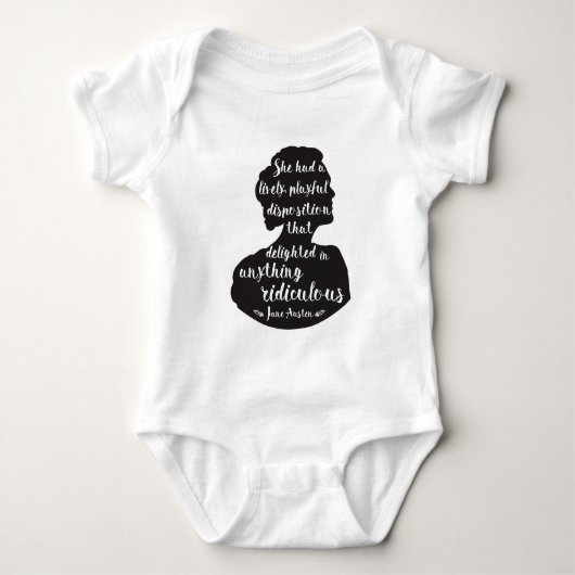 Jane Austen Baby Clothes Romper (Voorkant)