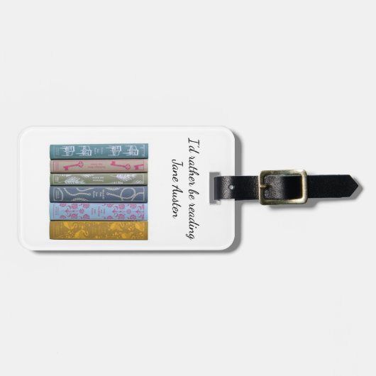 Jane Austen bagagelabel (Voorkant horizontaal)