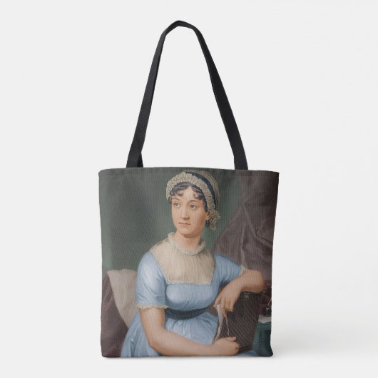 Jane Austen Behang Tote Bag (Achterkant)