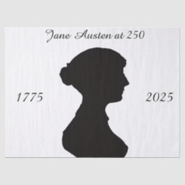 Jane Austen bij 250 Tissuepapier