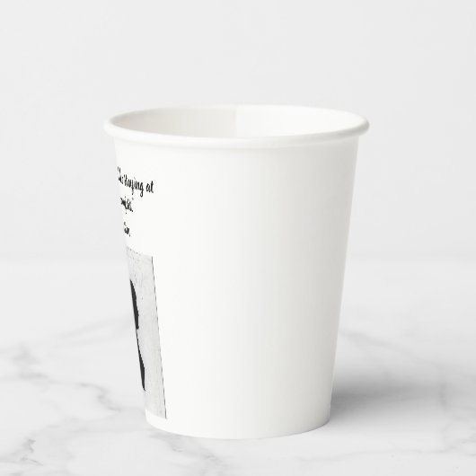 Jane Austen blijft thuis quote Papieren Bekers (Links)