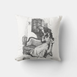 Jane Austen Book Illustration Kussen