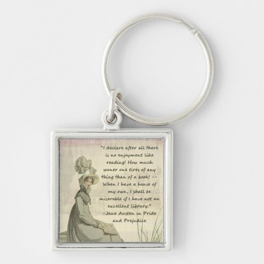 Jane Austen Book Lovers Sleutelhanger (Voorkant)