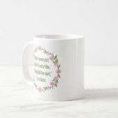 Jane Austen Book Quote - Roses Koffiemok (Voorkant links)