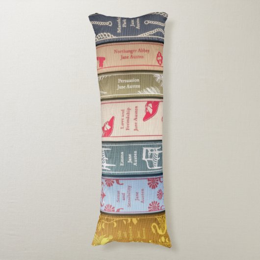 Jane Austen Books Lichaamskussen (Voorkant Verticaal)