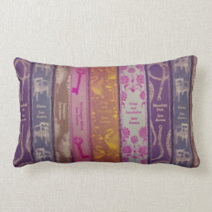 Jane Austen Books Lumbar Pillow Kussen