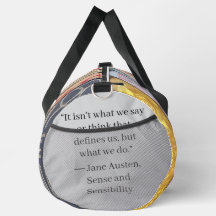 Jane Austen Books + Quote (gray)