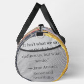 Jane Austen Books + Quote (lilac & gray) Plunjezak (Rechts)