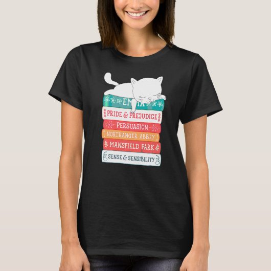 Jane Austen Books T-shirt (Voorkant)