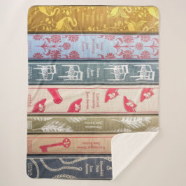 Jane Austen Books Throw Blanket