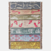 Jane Austen Books Throw Blanket Deken (Voorkant Verticaal)