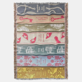 Jane Austen Books Throw Blanket Deken