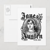 Jane Austen Briefkaart (Voorkant / Achterkant)