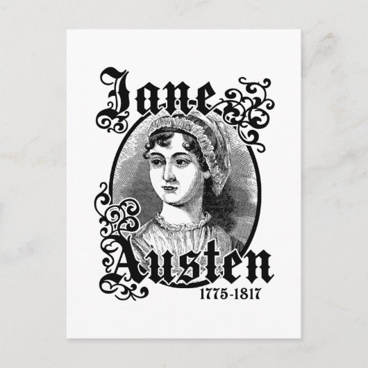 Jane Austen Briefkaart (Voorkant)