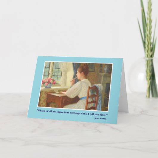 Jane Austen briefkaart (Voorkant)