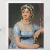 Jane Austen briefpapier Briefhoofd (Voorkant / Achterkant)