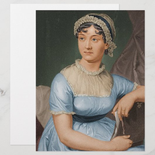 Jane Austen briefpapier Briefhoofd (Voorkant / Achterkant)