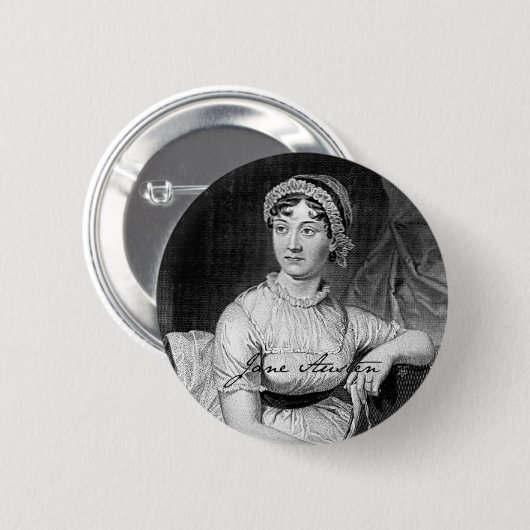 Jane Austen Button (Voorkant /achterkant)